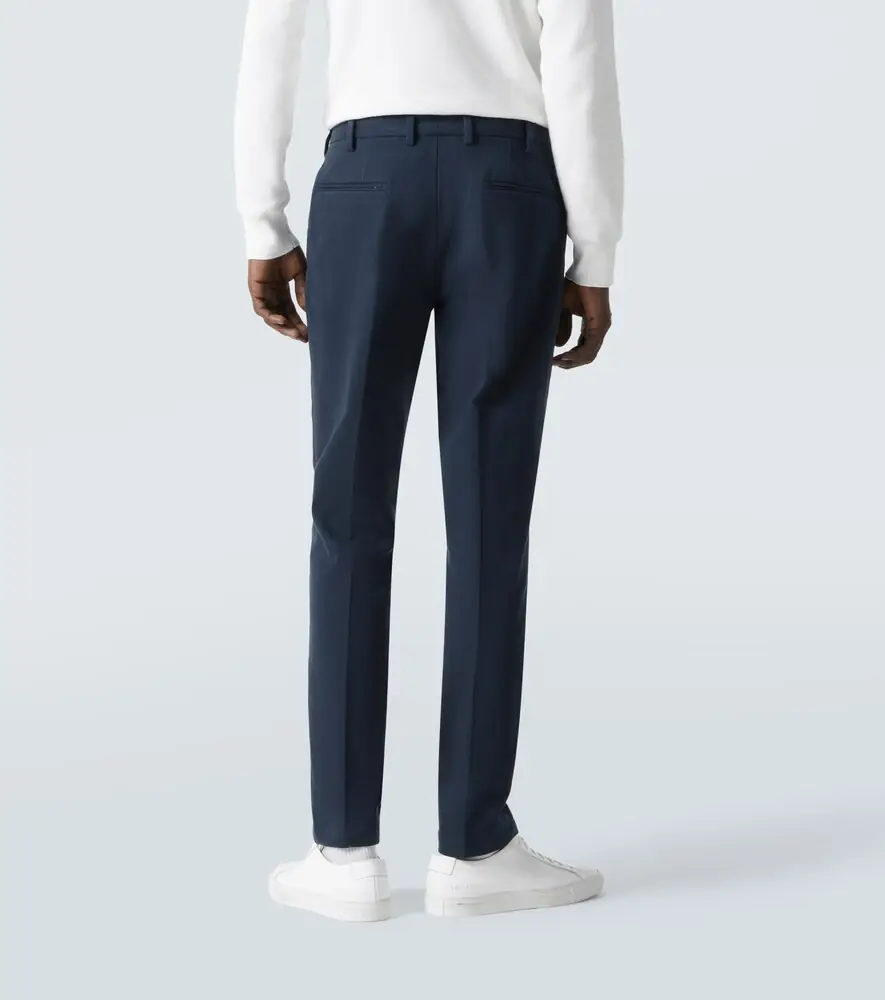 Thom Sweeney Cotton twill slim pants | Thumbnail 5 Thom Sweeney Cotton twill slim pants | Thumbnail 5