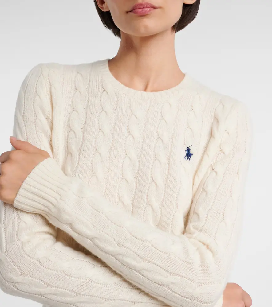 Polo Ralph Lauren Pony cable-knit wool and cashmere sweater | Thumbnail 3