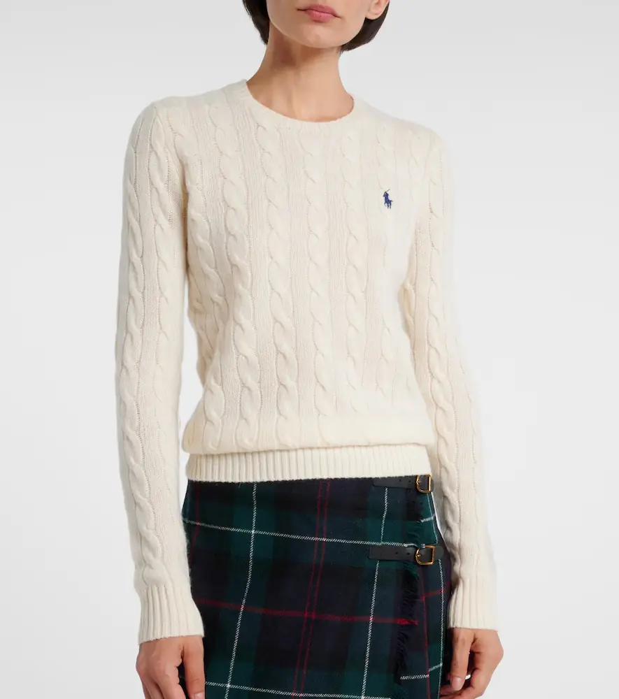 Polo Ralph Lauren Pony cable-knit wool and cashmere sweater | Thumbnail 4