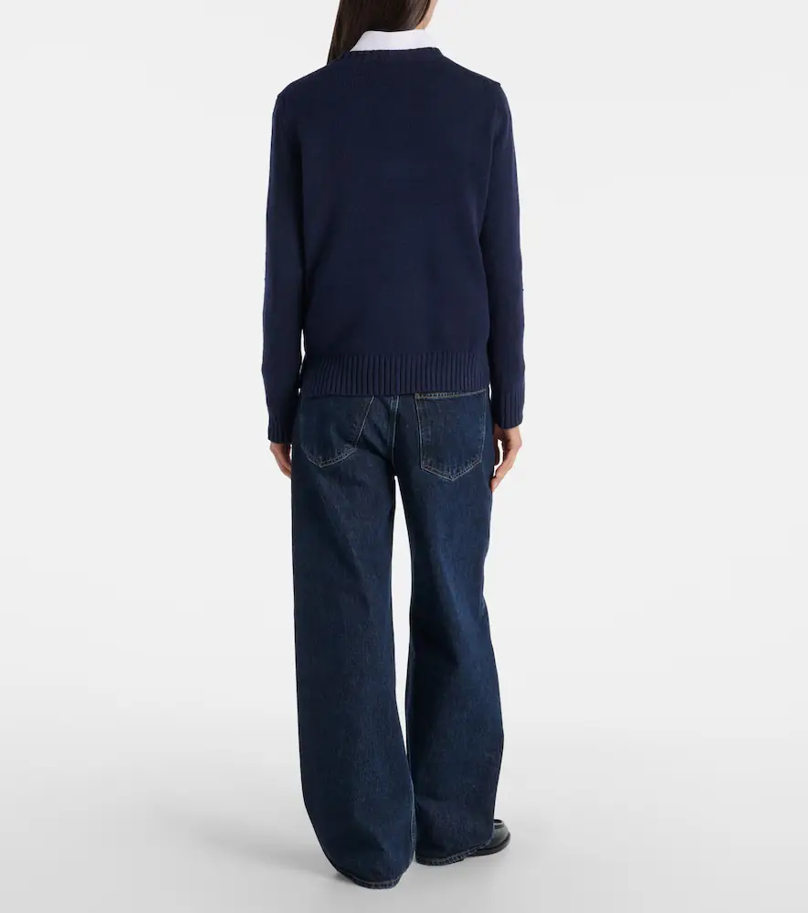 Polo Ralph Lauren Polo Bear intarsia cotton and linen sweater | Thumbnail 4