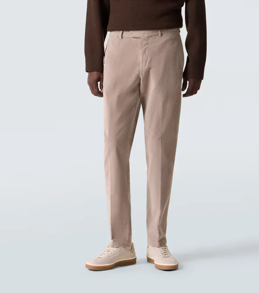 Thom Sweeney Cotton-blend corduroy slim pants | Thumbnail 3