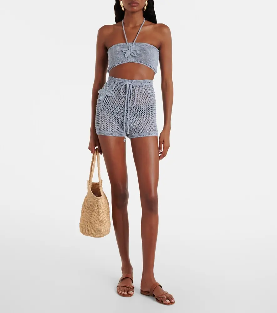 Bananhot Zorya halterneck lamé top | Thumbnail 3