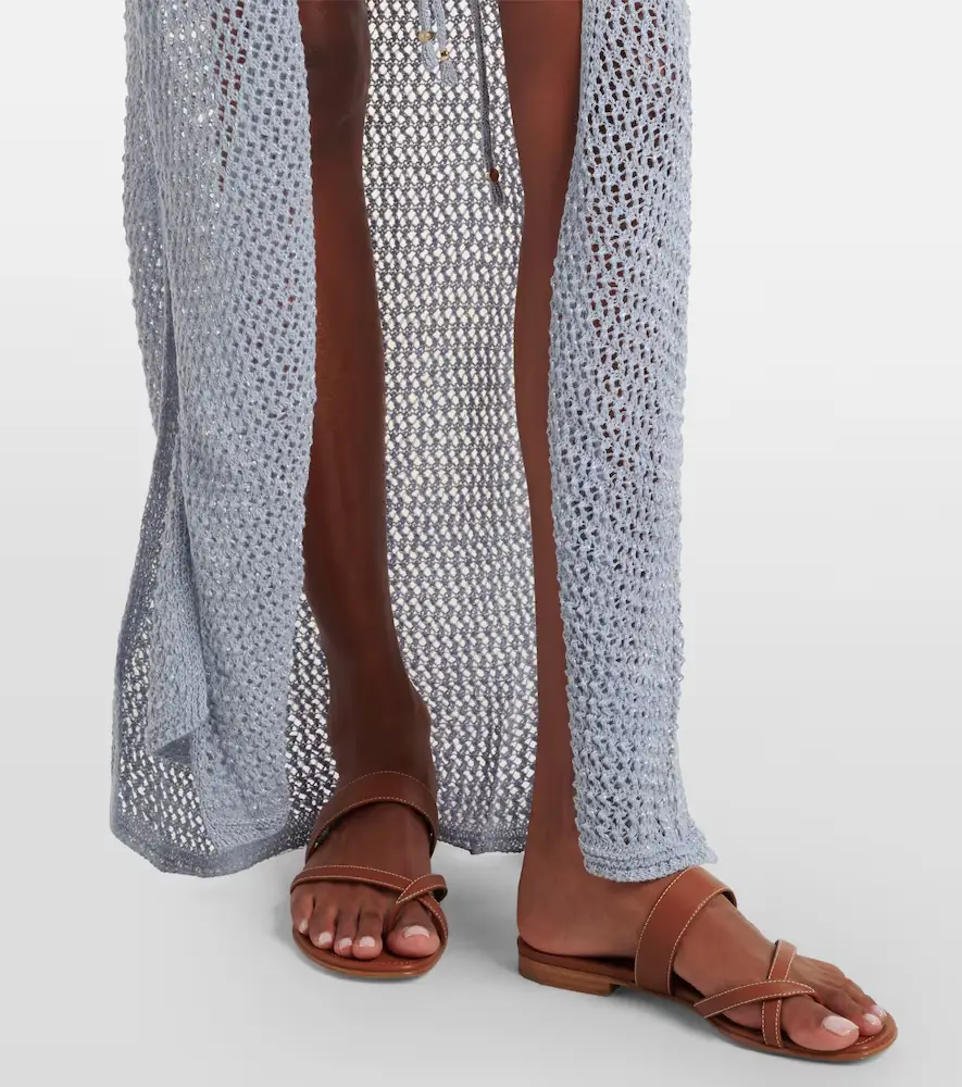 Bananhot Zorya open-knit lamé beach cover-up | Thumbnail 3