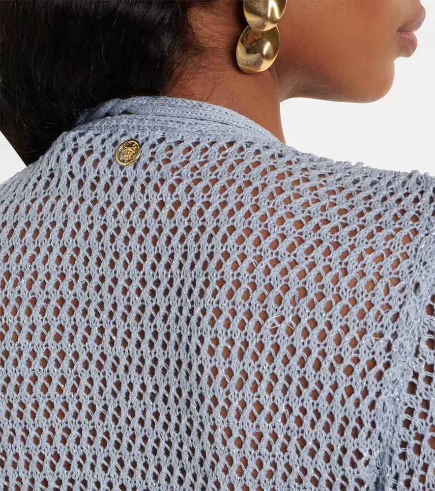 Bananhot Zorya open-knit lamé beach cover-up | Thumbnail 5