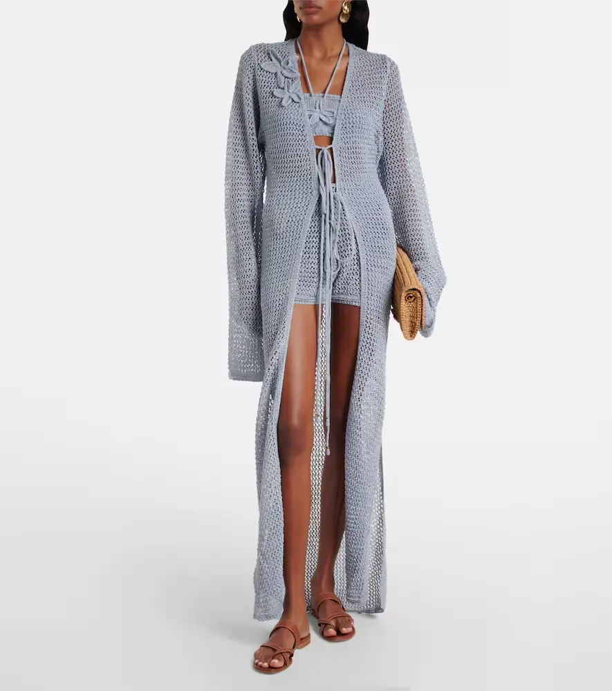 Bananhot Zorya open-knit lamé beach cover-up | Thumbnail 6
