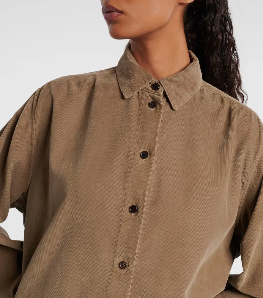 The Row Sisilia cotton corduroy shirt | Thumbnail 3 The Row Sisilia cotton corduroy shirt | Thumbnail 3