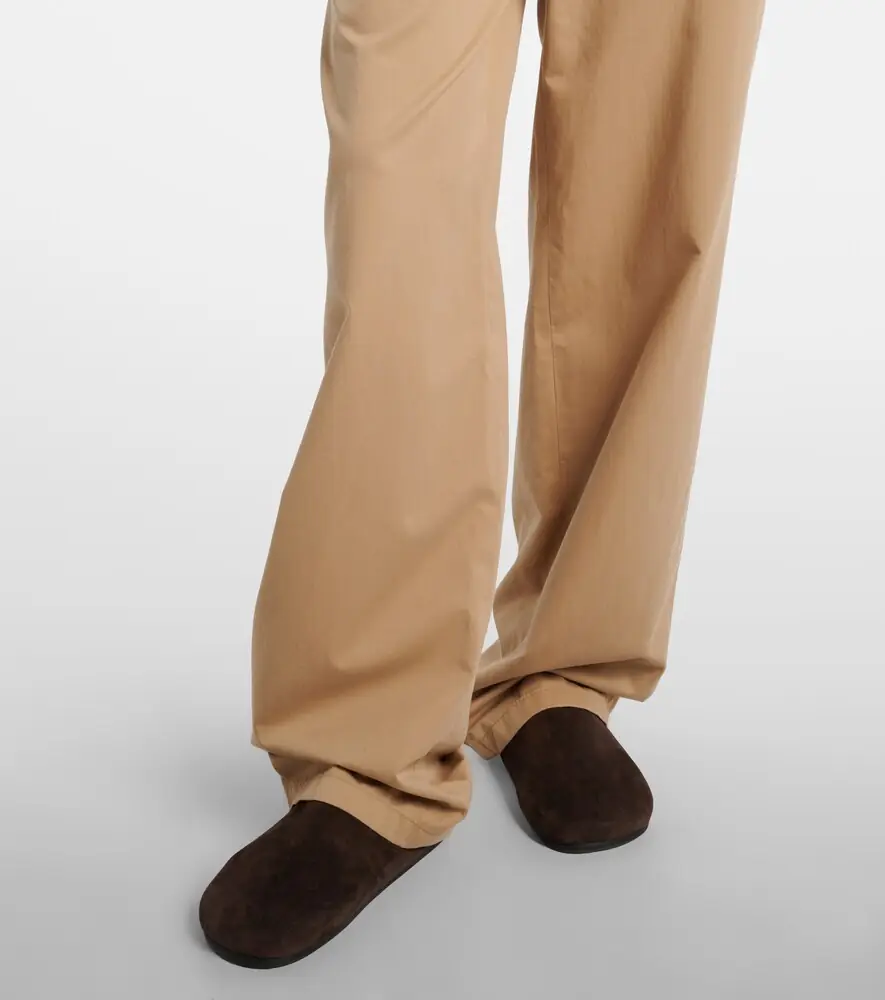 The Row Mende cotton and cashmere wide-leg pants | Thumbnail 3