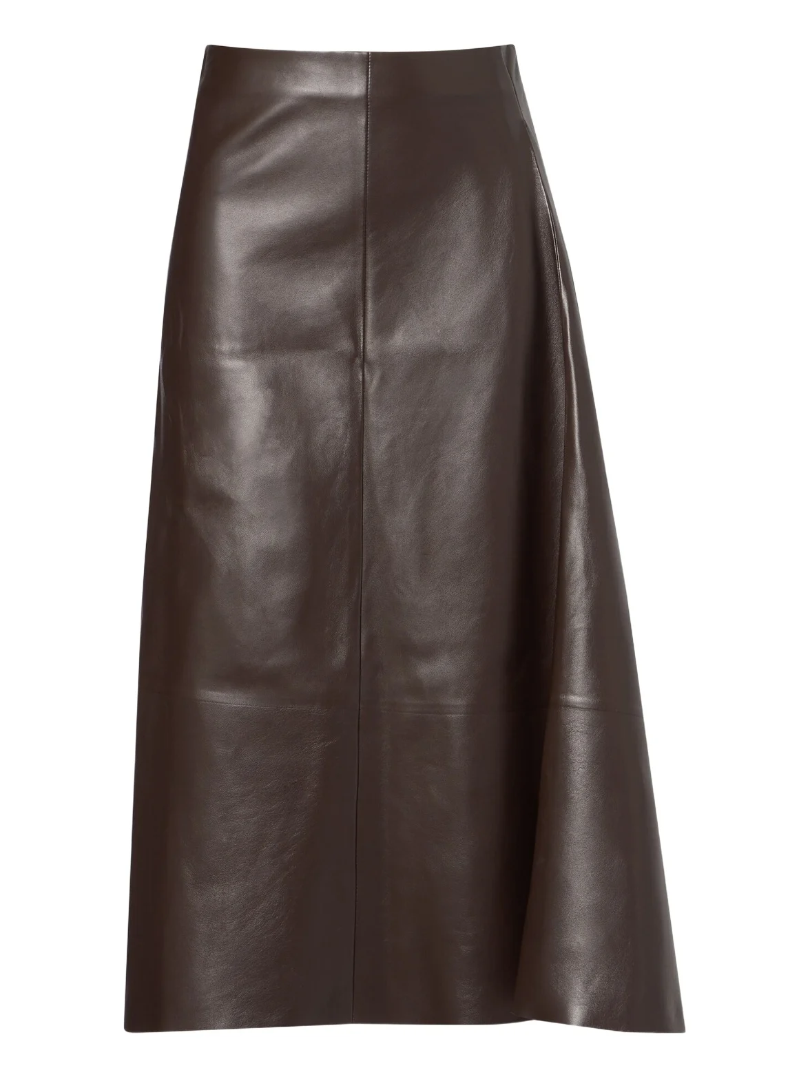 Hedora leather midi skirt