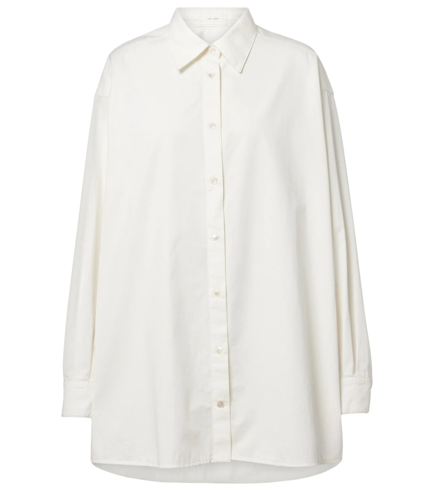 The Row Luka cotton and cashmere shirt