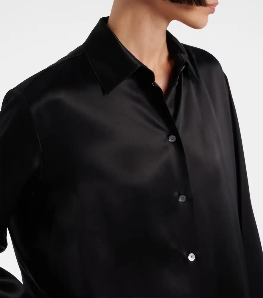 The Row Sisilia oversized silk satin shirt | Thumbnail 5