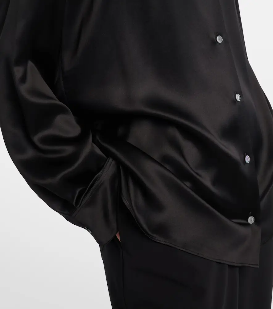 The Row Sisilia oversized silk satin shirt | Thumbnail 6