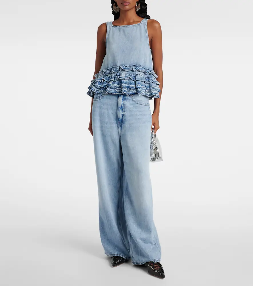 Ganni Mid-rise wide-leg jeans | Thumbnail 2 Ganni Mid-rise wide-leg jeans | Thumbnail 2