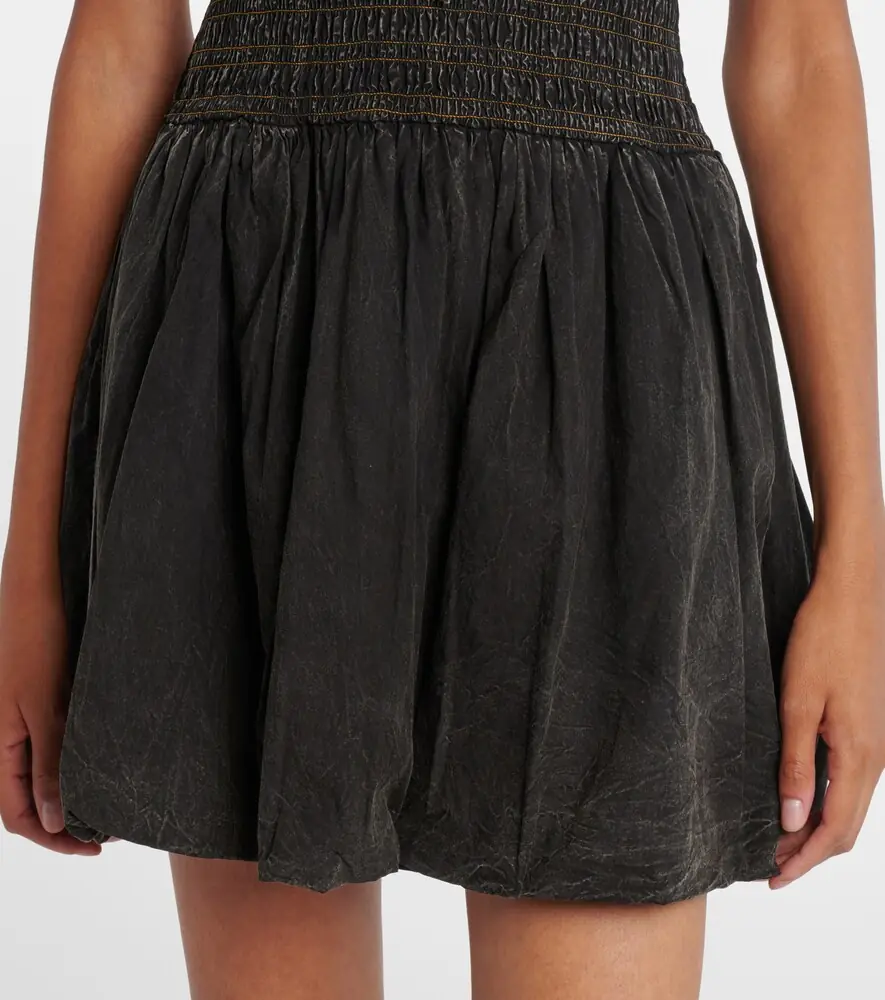 Ganni Bow-detail denim minidress | Thumbnail 5 Ganni Bow-detail denim minidress | Thumbnail 5