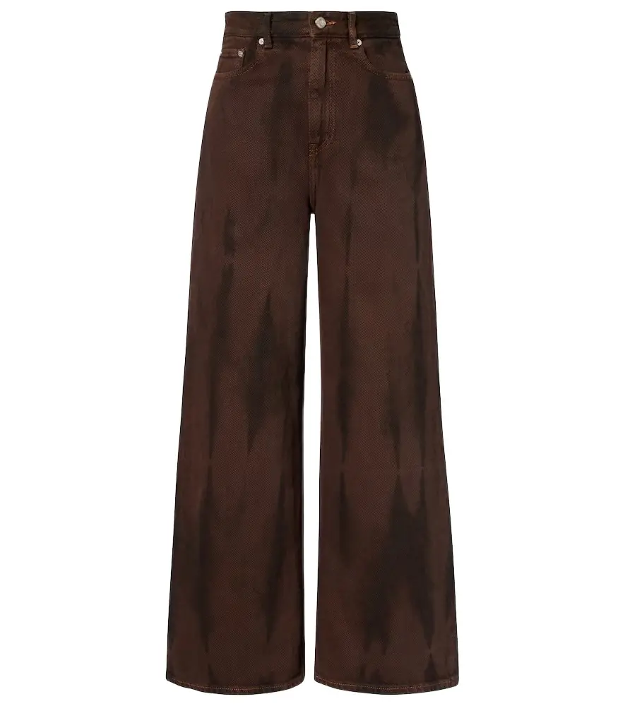 Ganni High-rise wide-leg jeans | Image 1 Ganni High-rise wide-leg jeans | Image 1
