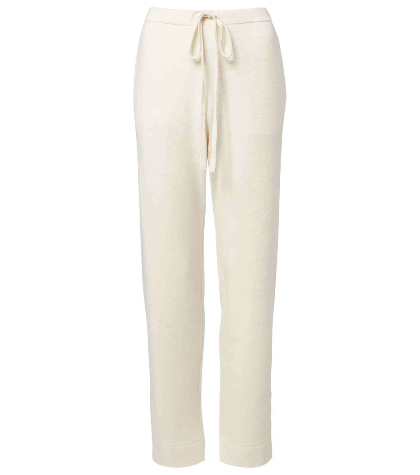 Embellished cashmere wide-leg pants