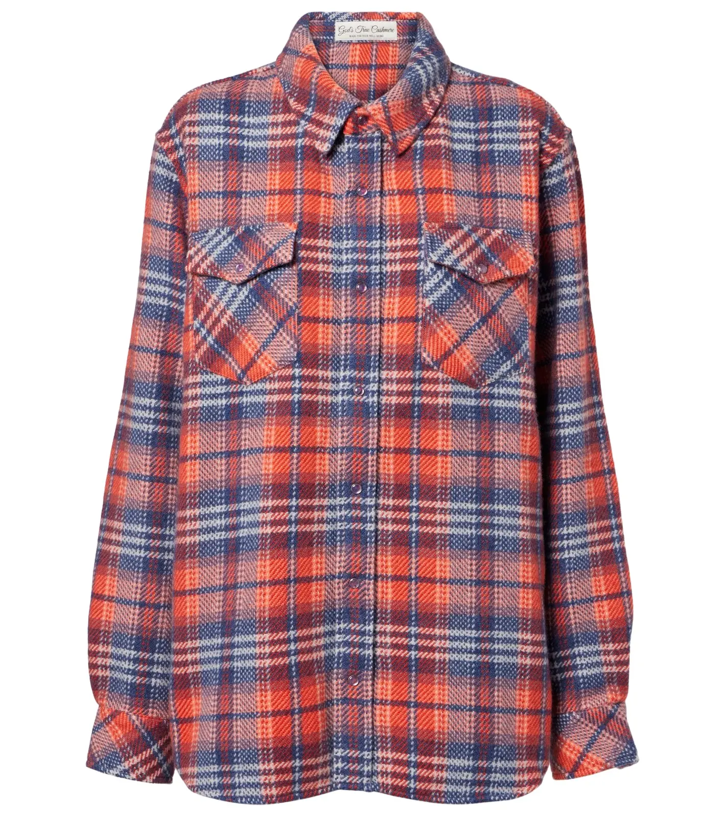 Americana plaid cashmere shirt Americana plaid cashmere shirt