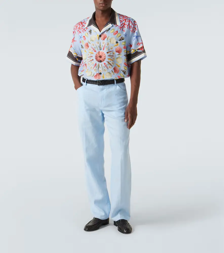 Dolce & Gabbana Printed linen canvas bowling shirt | Thumbnail 2 Dolce & Gabbana Printed linen canvas bowling shirt | Thumbnail 2