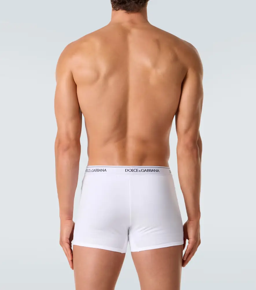 Dolce & Gabbana Set of 2 logo cotton-blend boxer briefs | Thumbnail 2 Dolce & Gabbana Set of 2 logo cotton-blend boxer briefs | Thumbnail 2