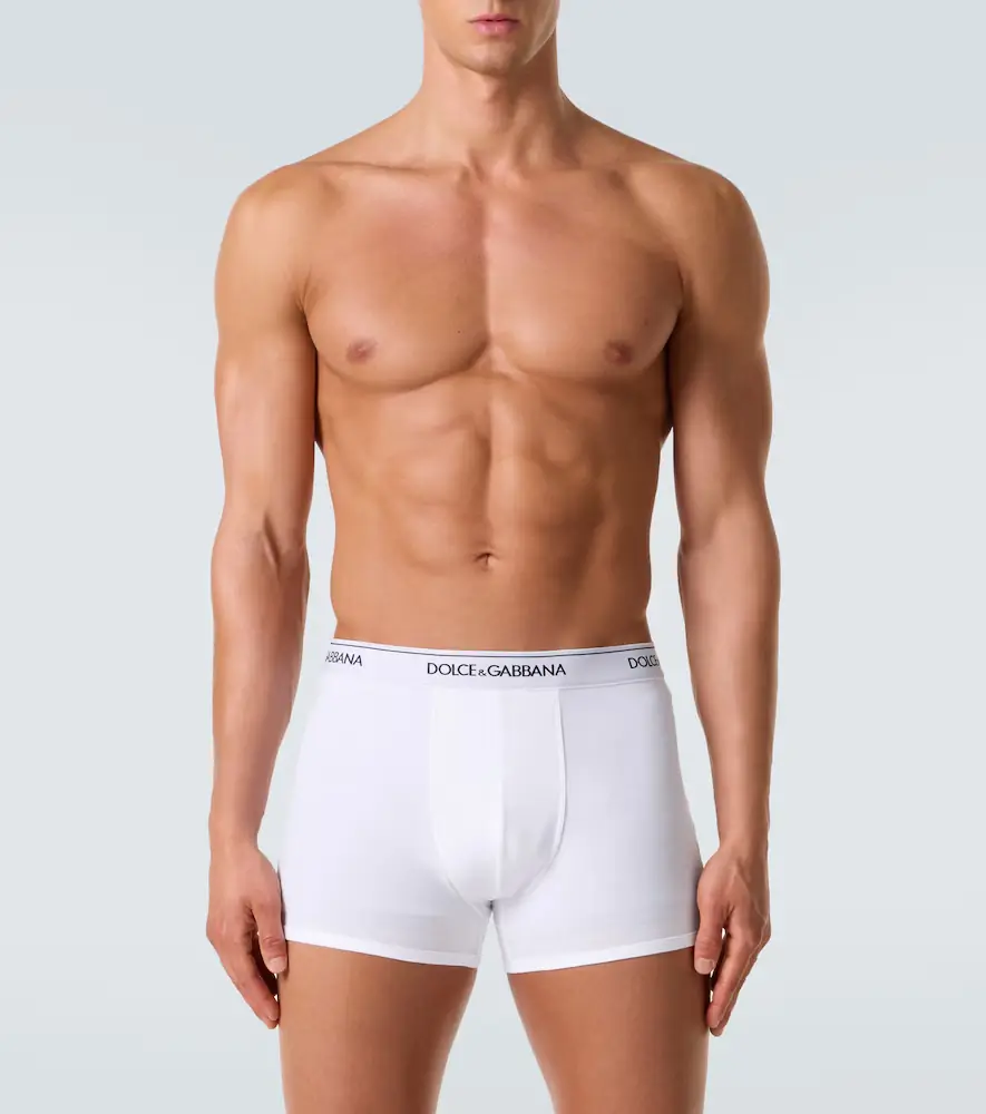 Dolce & Gabbana Set of 2 logo cotton-blend boxer briefs | Thumbnail 3 Dolce & Gabbana Set of 2 logo cotton-blend boxer briefs | Thumbnail 3