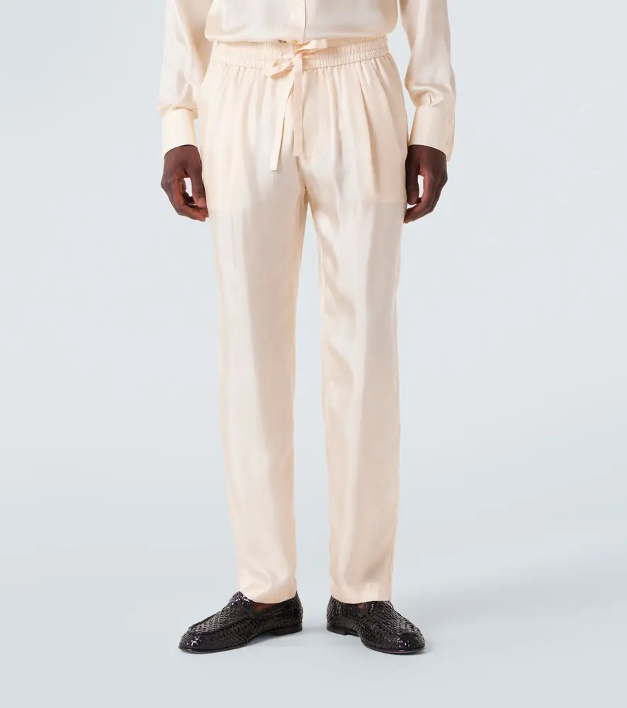 Dolce & Gabbana Silk tapered pants | Thumbnail 4