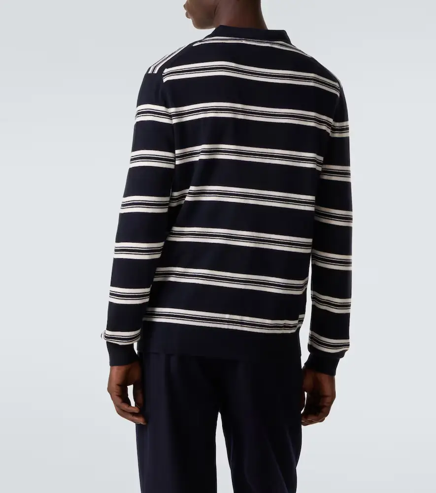 Arch4 Mr Swansea striped cashmere polo sweater | Thumbnail 3 Arch4 Mr Swansea striped cashmere polo sweater | Thumbnail 3