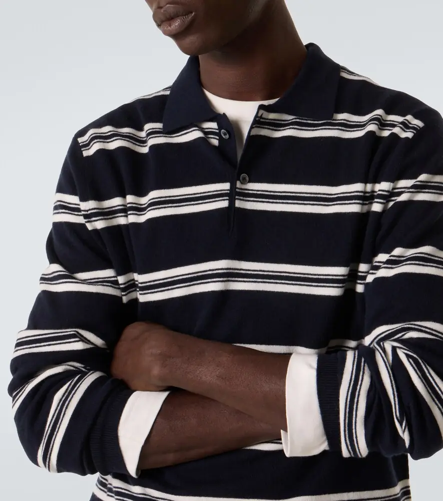 Arch4 Mr Swansea striped cashmere polo sweater | Thumbnail 5 Arch4 Mr Swansea striped cashmere polo sweater | Thumbnail 5