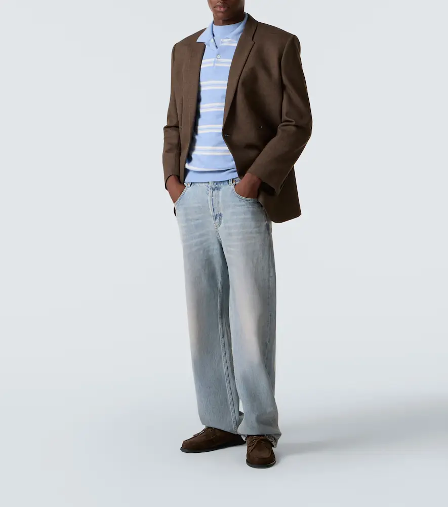 Arch4 Mr Swansea striped cashmere polo sweater | Thumbnail 4