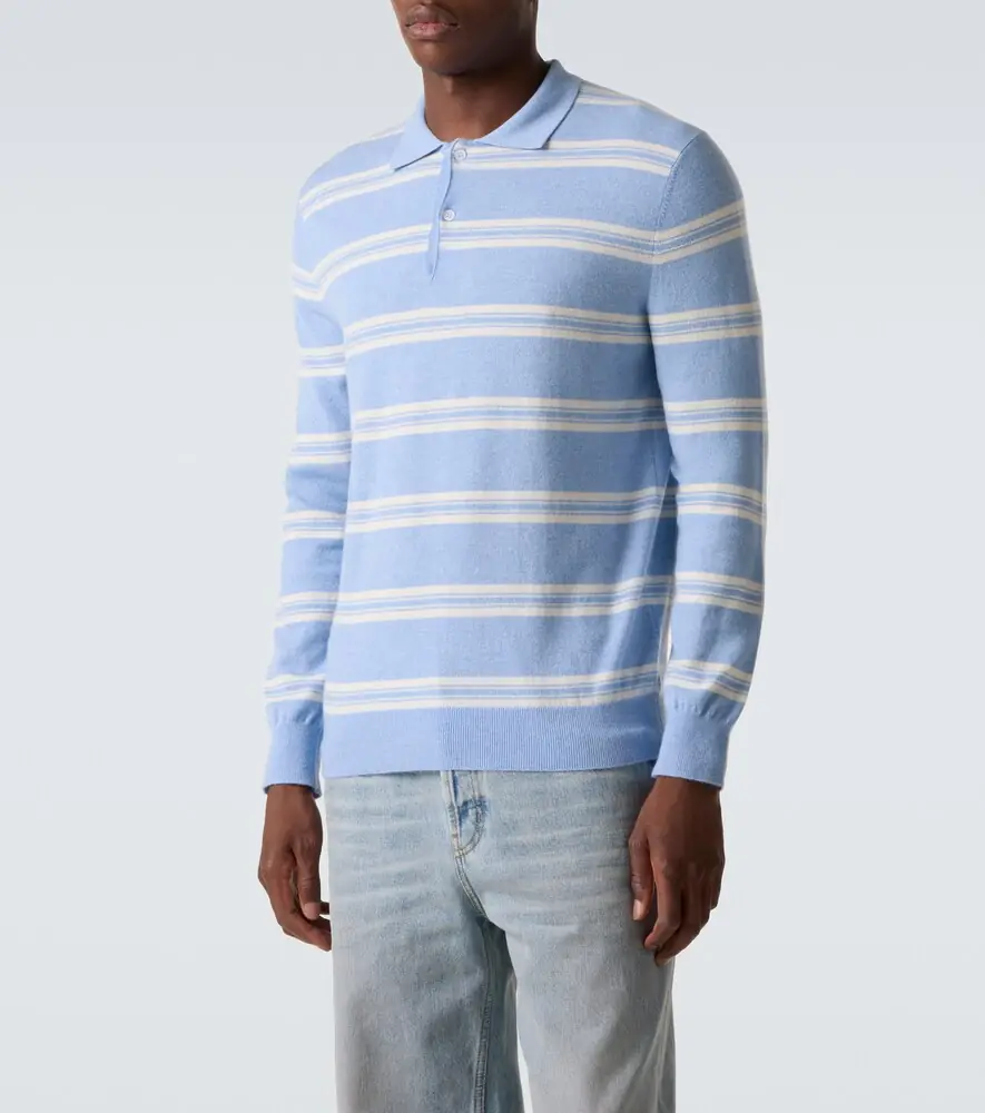 Arch4 Mr Swansea striped cashmere polo sweater | Thumbnail 5