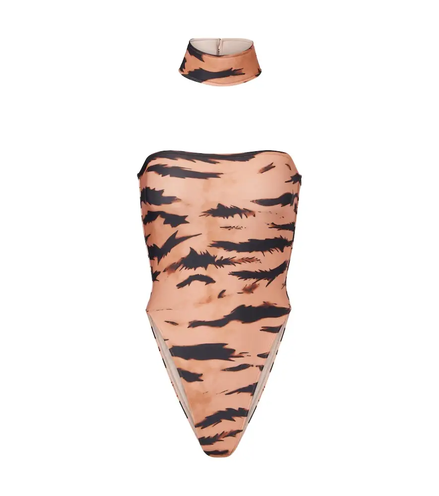 Adriana Degreas x Sabine Getty printed strapless swimsuit | Image 1 Adriana Degreas x Sabine Getty printed strapless swimsuit | Image 1