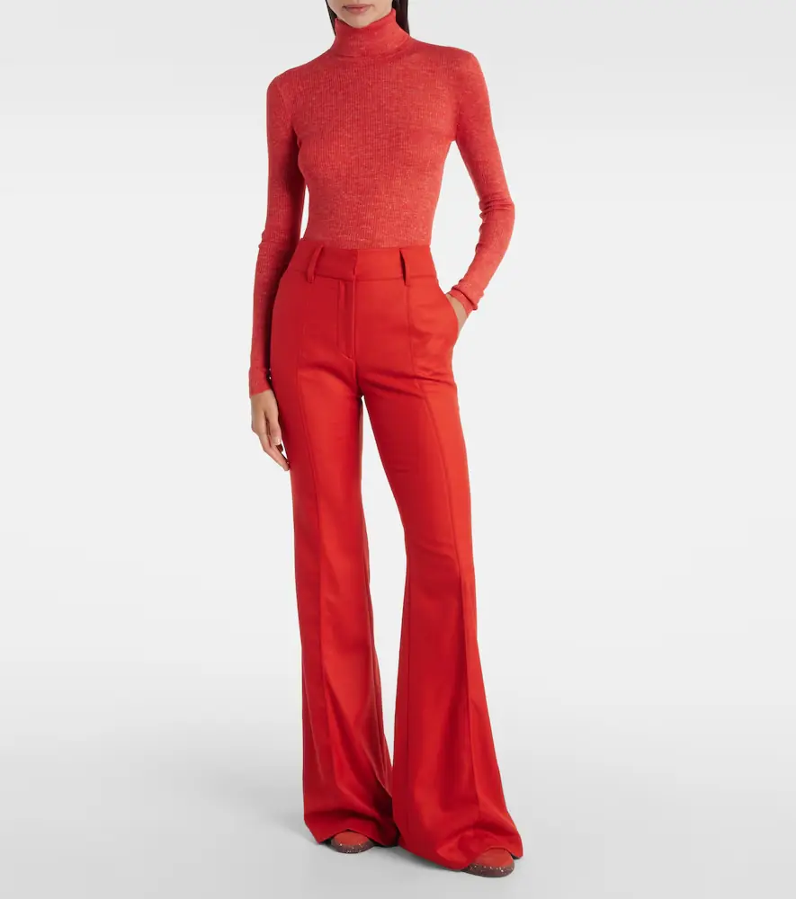 Gabriela Hearst Rhein wool and cashmere flared pants | Thumbnail 2