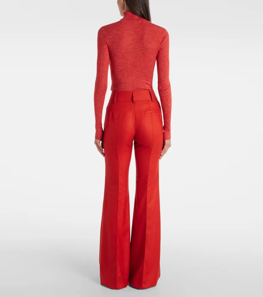 Gabriela Hearst Rhein wool and cashmere flared pants | Thumbnail 5