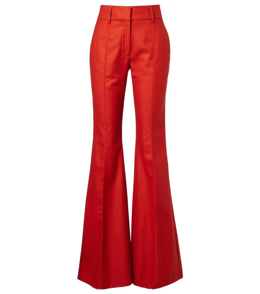 Gabriela Hearst Rhein wool and cashmere flared pants