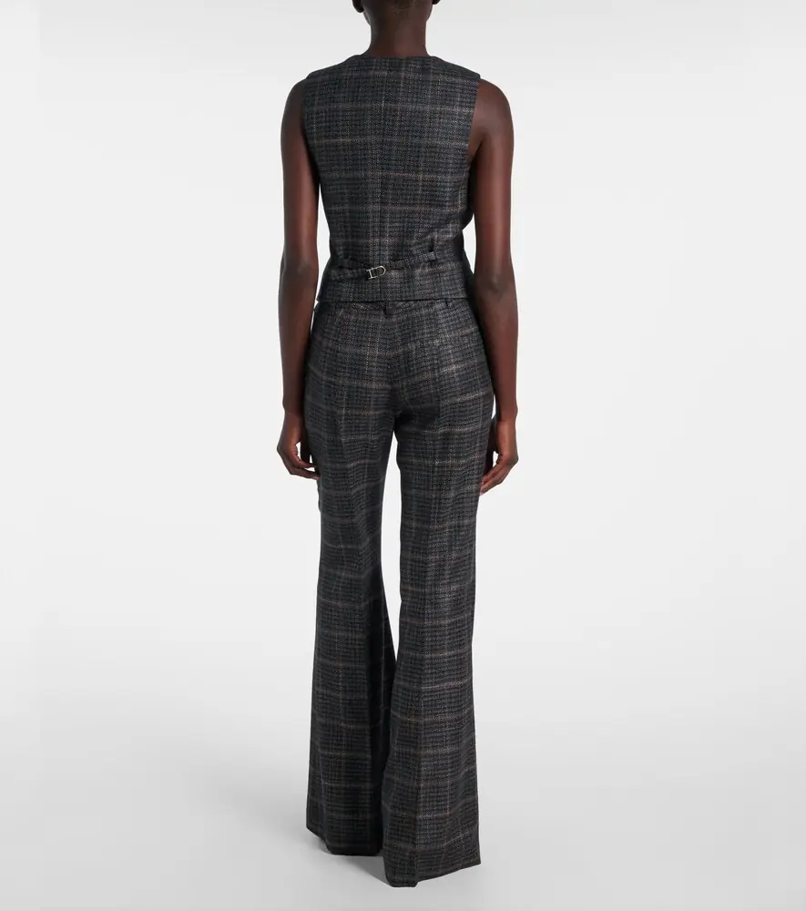 Gabriela Hearst Coleridge checked wool and silk vest | Thumbnail 2 Gabriela Hearst Coleridge checked wool and silk vest | Thumbnail 2
