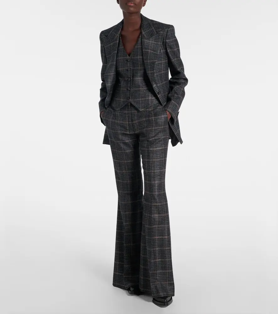 Gabriela Hearst Coleridge checked wool and silk vest | Thumbnail 4 Gabriela Hearst Coleridge checked wool and silk vest | Thumbnail 4