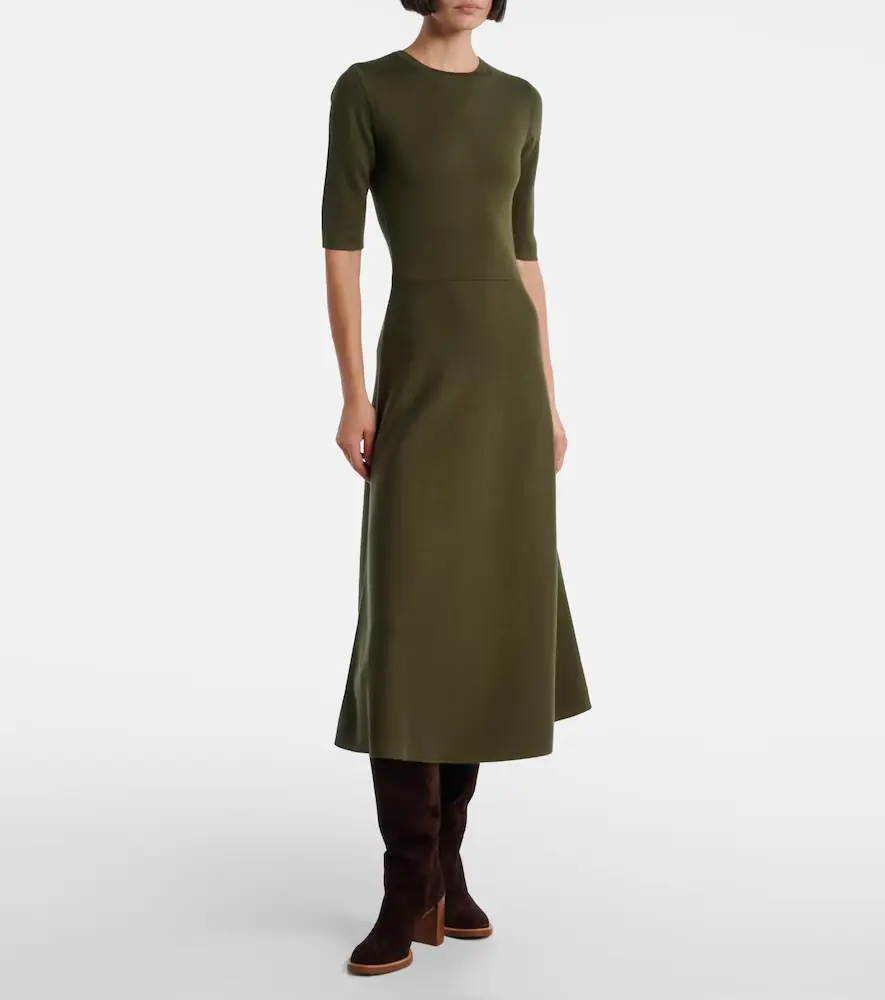Gabriela Hearst Wool, cashmere, and silk midi dress | Thumbnail 3 Gabriela Hearst Wool, cashmere, and silk midi dress | Thumbnail 3