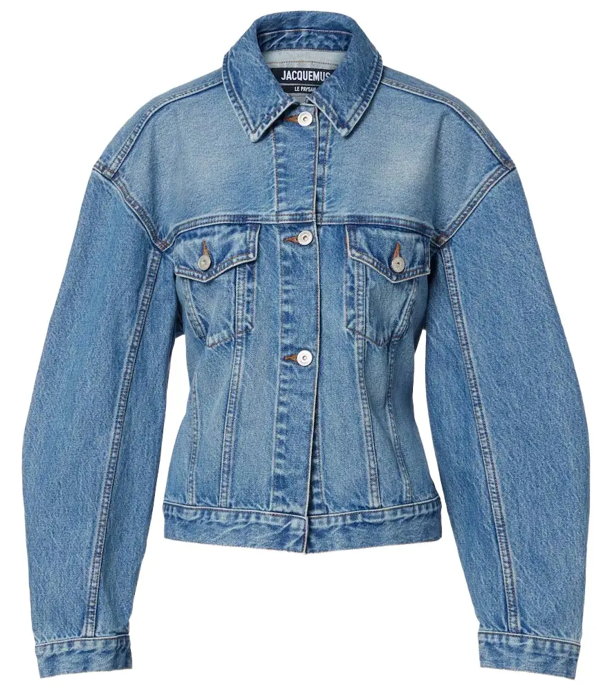 Jacquemus Cropped denim jacket | Image 1 Jacquemus Cropped denim jacket | Image 1