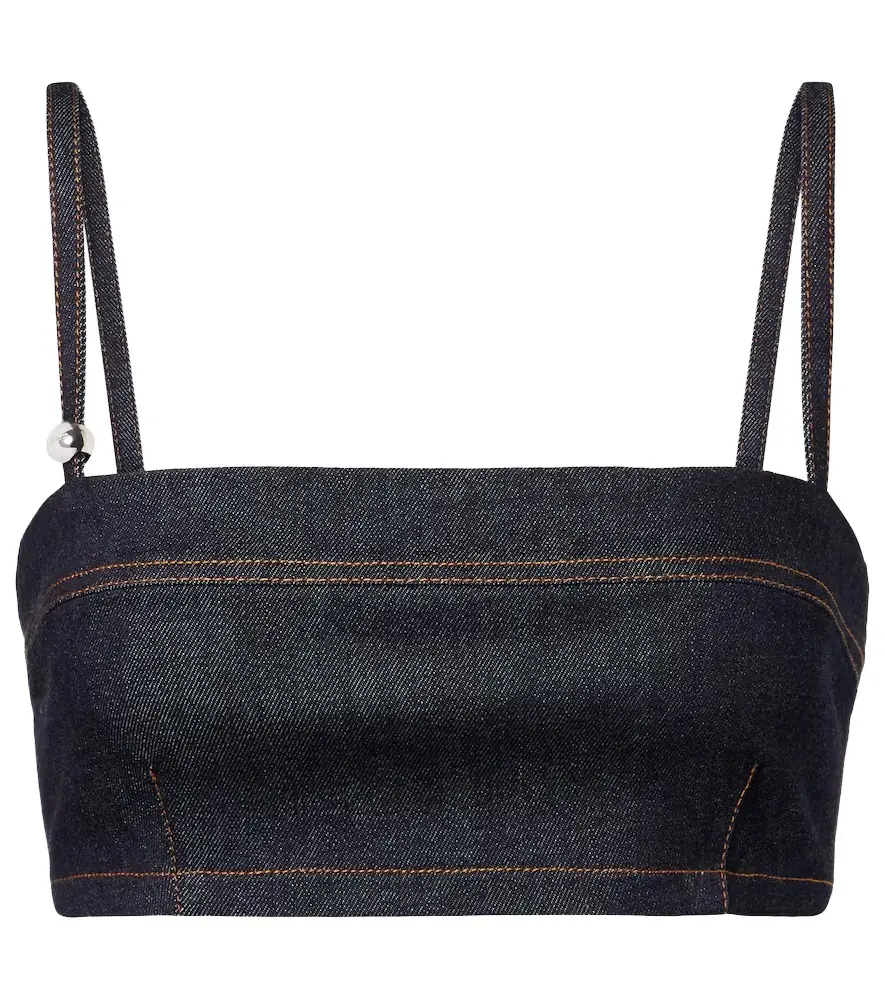 Jacquemus Bisou De-Nîmes denim bra top