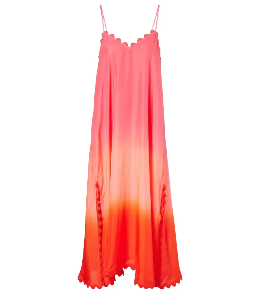 Juliet Dunn Scalloped silk slip dress | Image 1 Juliet Dunn Scalloped silk slip dress | Image 1
