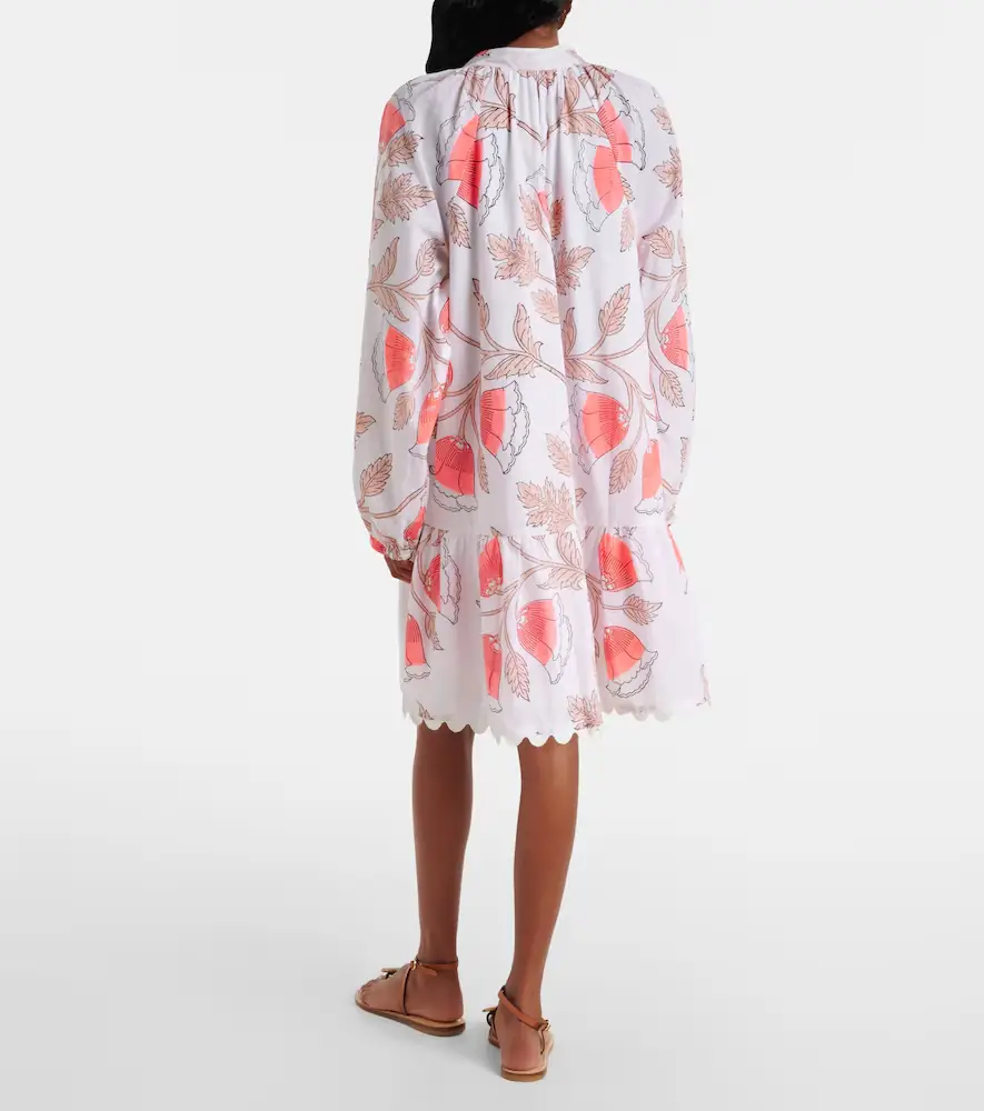 JULIET DUNN Printed scalloped cotton minidress | Thumbnail 2 JULIET DUNN Printed scalloped cotton minidress | Thumbnail 2