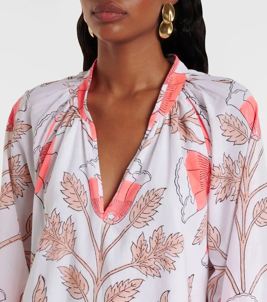 JULIET DUNN Printed scalloped cotton minidress | Thumbnail 3 JULIET DUNN Printed scalloped cotton minidress | Thumbnail 3