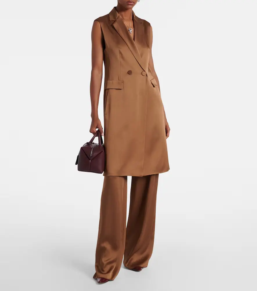 Max Mara Afgano belted satin jacket | Thumbnail 2