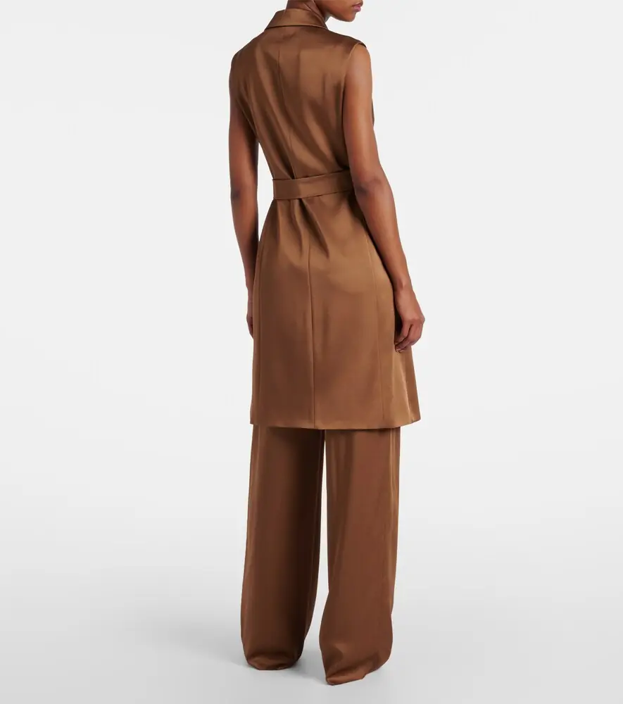 Max Mara Afgano belted satin jacket | Thumbnail 3