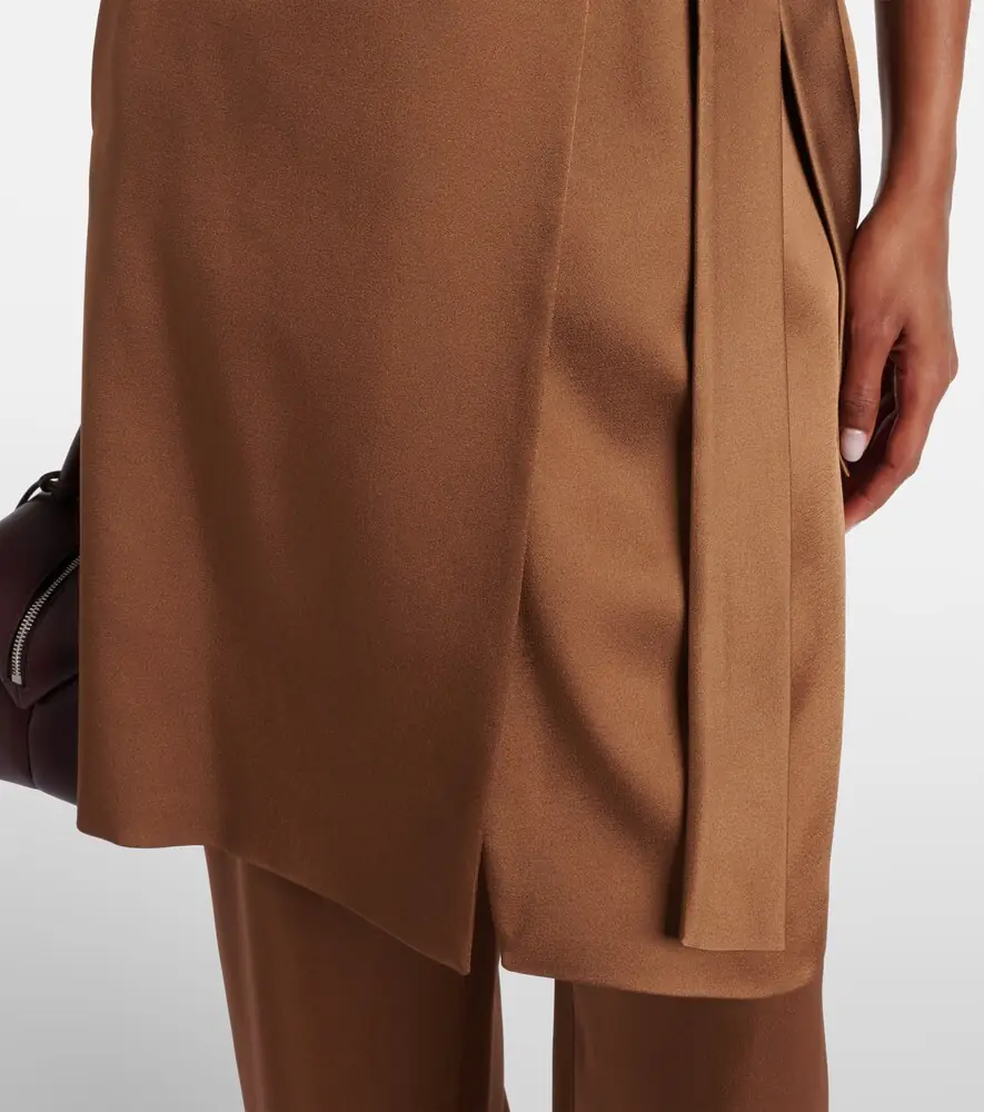 Max Mara Afgano belted satin jacket | Thumbnail 4