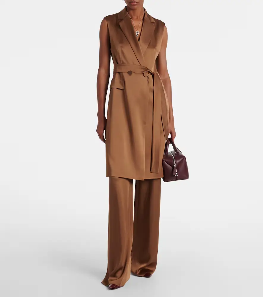 Max Mara Afgano belted satin jacket | Thumbnail 5