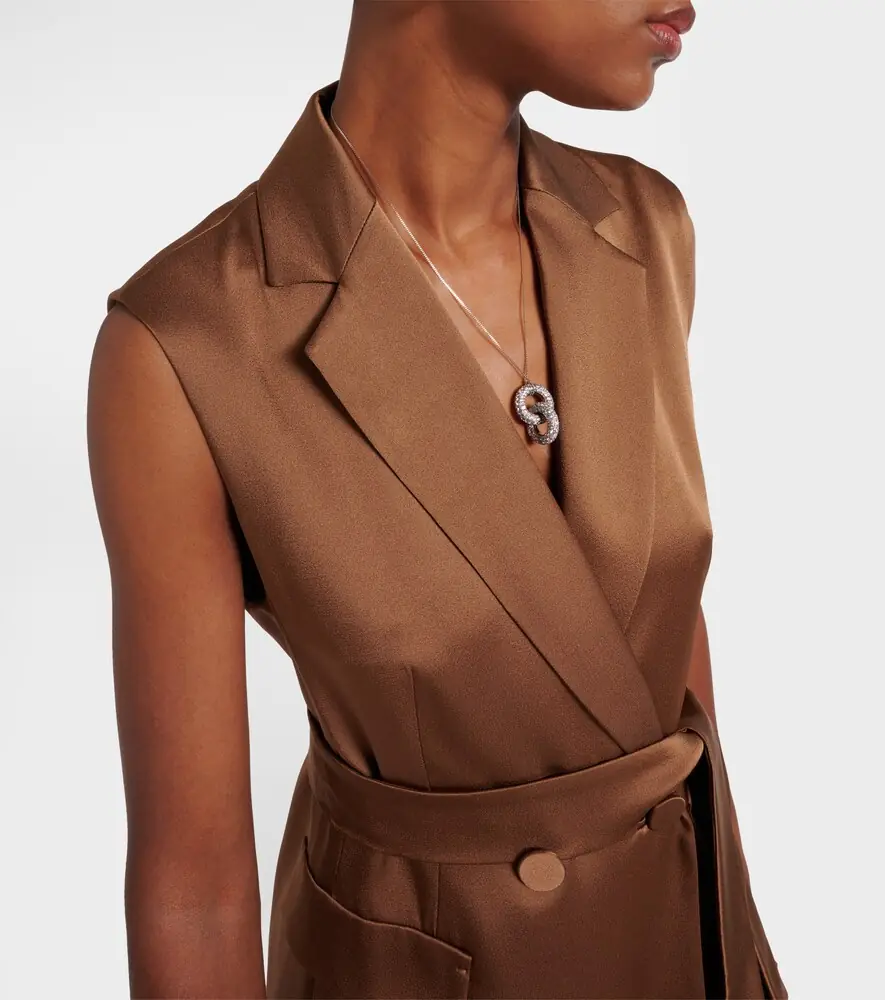 Max Mara Afgano belted satin jacket | Thumbnail 6