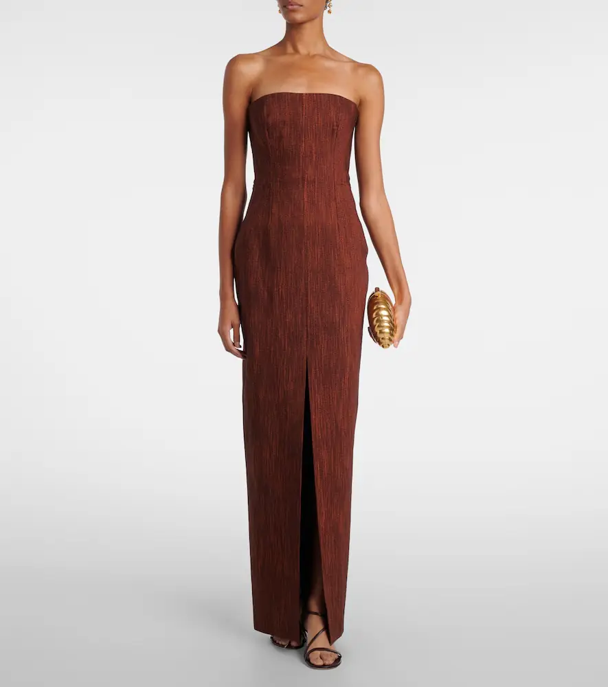 Roksanda Shani wool and cotton bustier gown | Thumbnail 3 Roksanda Shani wool and cotton bustier gown | Thumbnail 3