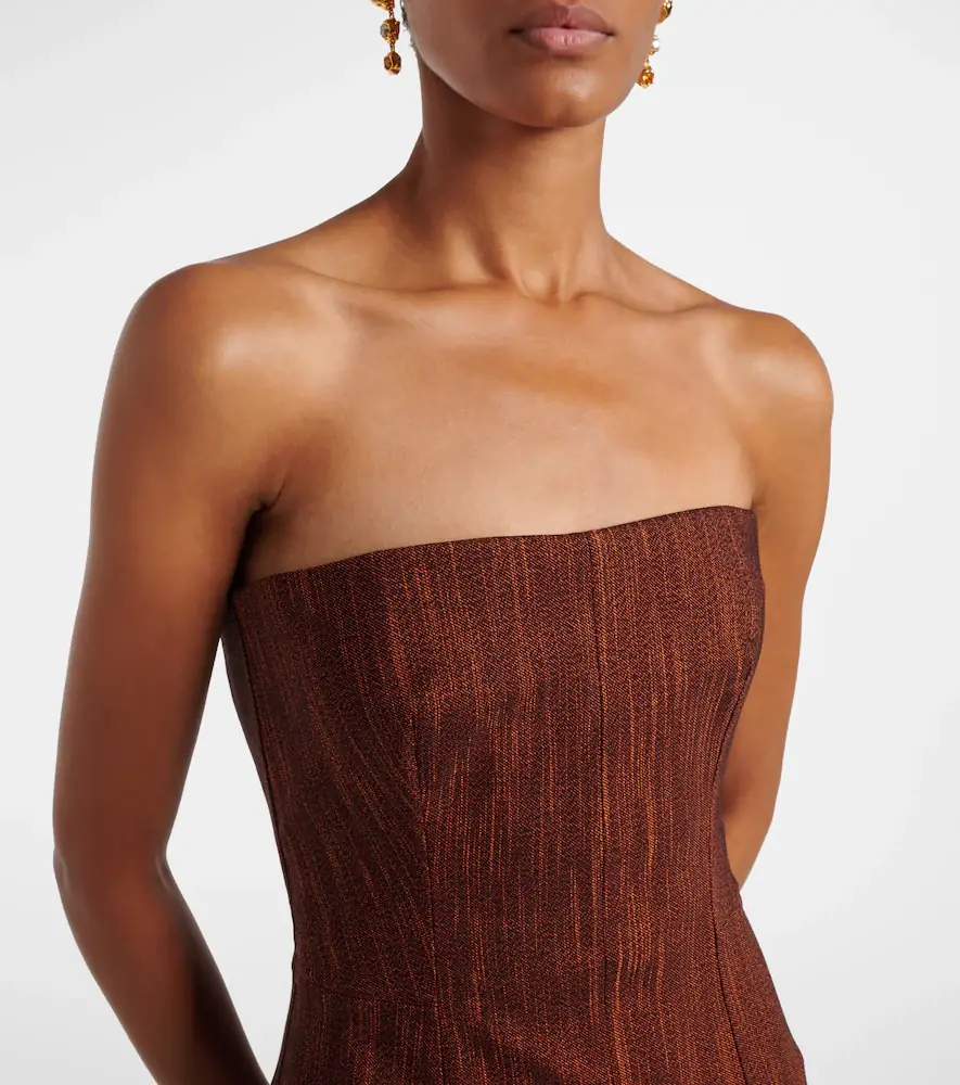 Roksanda Shani wool and cotton bustier gown | Thumbnail 4 Roksanda Shani wool and cotton bustier gown | Thumbnail 4
