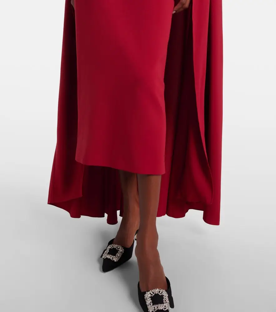 Roksanda Neolitsea caped crêpe cocktail dress | Thumbnail 6 Roksanda Neolitsea caped crêpe cocktail dress | Thumbnail 6