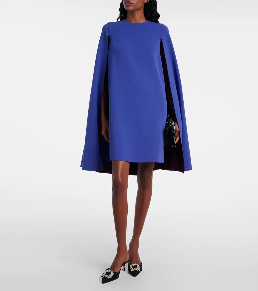 Roksanda Twiggy caped crêpe cocktail dress | Thumbnail 2 Roksanda Twiggy caped crêpe cocktail dress | Thumbnail 2