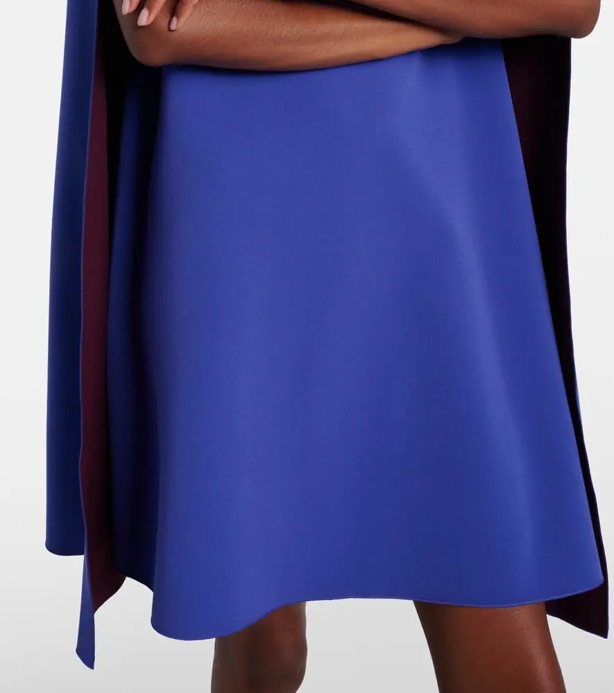 Roksanda Twiggy caped crêpe cocktail dress | Thumbnail 3 Roksanda Twiggy caped crêpe cocktail dress | Thumbnail 3